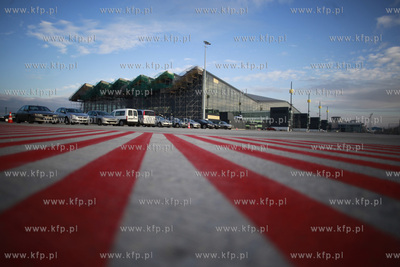 Gdansk Rebiechowo. Lotnisko im. Lecha Walesy. Uroczyste...