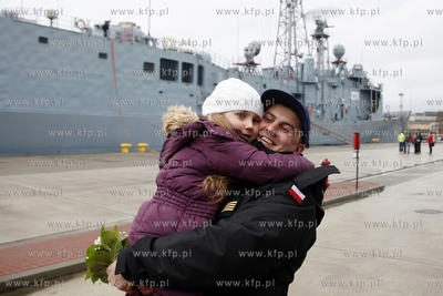 Powrot ORP Kosciuszko z manewrow Nato Cold Response...