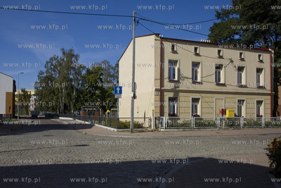 Gdańsk Letnica. Domy przy skrzyżowaniu ulic Starowiejskiej...