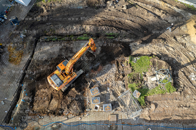 Przy ul. Wodopój w Gdańsku trwają prace przygotowawcze...