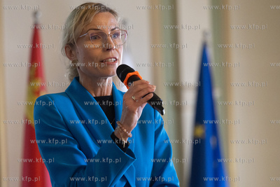 Gdańsk. Siedziba Rady Miasta.  Spotkanie wiceprezydentki...