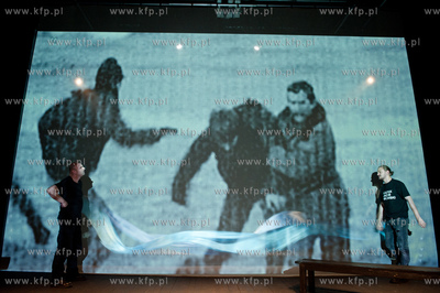 Gdansk. Teatr Wybrzeze. Scena Malarnia. Proba przedstawienia...