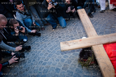 Wielki Piatek. Misterium Meki Panskiej na ulicach Gdanska....