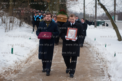 Gdansk. Cmentarz Srebrzysko. Pogrzeb Andrzeja Kawy.
18.01.2013
fot....