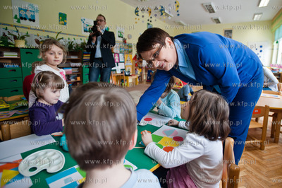Gdansk. Zaspa. Przedszkole nr 66. Wizyta wiceministra...