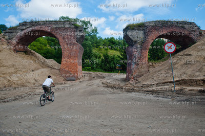 Gdansk. Dolne Migowo. Znajdujace sie na trasie budowy...