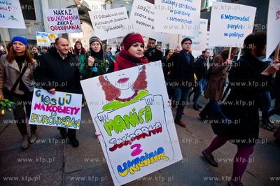 Gdansk. Trojmiejska Manifa 2014 zorganizowana w dzien...