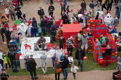 Gdansk. Matarnia. Kolej na PKM - Dzien Otwarty powstajacej...