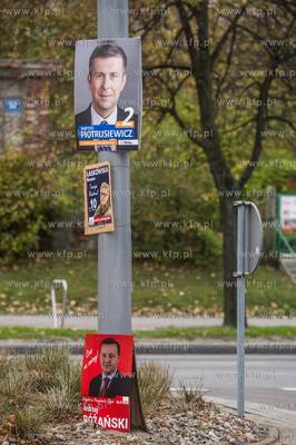 Gdynia. Kampania wyborcza do samorzadu. Plakaty wyborcze...