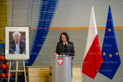 Gdansk. Uroczystosc nadania imienia Arkadiusza Arama...