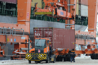 Zima w gdynskim porcie. Nz Baltycki Terminal Kontenerowy
15.02.2010
Fot....