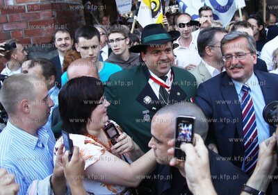 Chojnice Bronislaw Komorowski, marszalek Sejmu RP i...