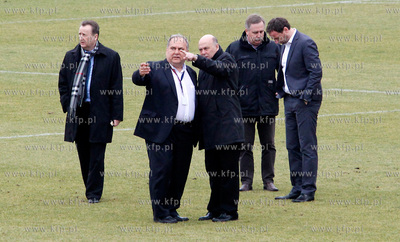 Prezes PZPN Grzegorz Lato w wizyta Szczecinie, gdzie...