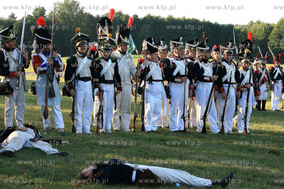 Rekonstrukcja bitwy z okresu kampanii napoleonskiej...
