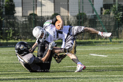 Sopot. Stadion Ogniwo Sopot. Mecz futbolu amerykanskiego...