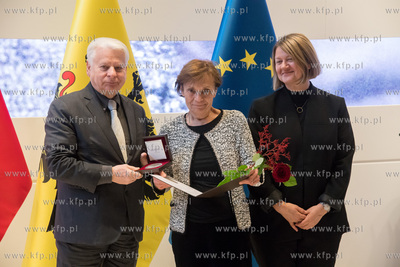 Gdańsk, Europejskie Centrum Solidarności ECS. Wręczenie...