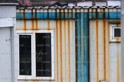 Zniszczone kontenery w rejonie ul. Zielonogórskiej...