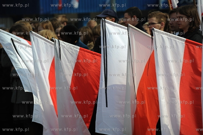 70 rocznica mordu w Katyniu. Marsz pamieci o Katyniu...