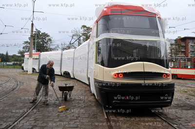 Zajezdnia tramwajowa na Abrahama w Gdansku Wrzeszczu....