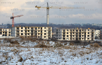 Gdansk Szadolki nowe domy na ul.  Guderskiego. 25.01.2012...