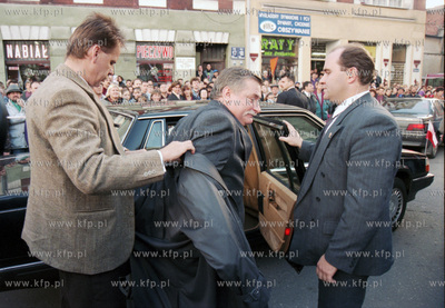 Wizyta prezydenta Lecha Walesy w Koscierzynie na Kaszubach...