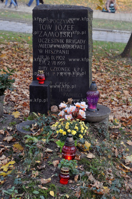 Cmentarz Srebrzysko. Gdańsk Wrzeszcz. Aleja Zasłużonych....