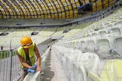 Gdansk. Budowa stadionu PGE Arena Gdansk. Obiekt ten...