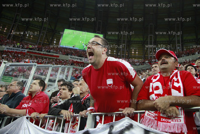 Gdansk. Stadion pilkarski PGE Arena. Mecz towarzyski...