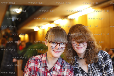 Gdansk. Budynek Not. Precasting do programu telewizji...