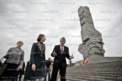 Gdansk Westerplatte. Delegacja Niemieckiej Federacji...