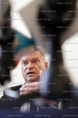 Gdansk. Hotel Scandic. Konferencja prasowa Krzysztofa...