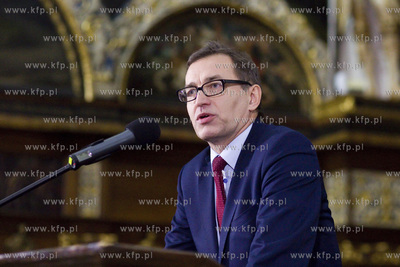 Gdańsk. Dwór Artusa. Wręczenie nagród Świadek...