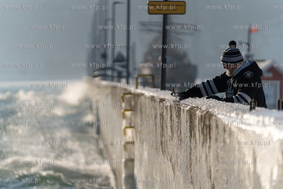Zimowa Gdynia. Falochron Mariny Gdynia. 19.01.2026...
