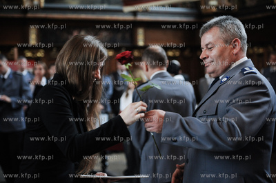 Gdansk. Dwor Artusa. Slubowanie 116 nowo przyjetych...