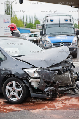 Gdansk. Skrzyzowanie ulic Siennickiej oraz Dlugie Ogrody....