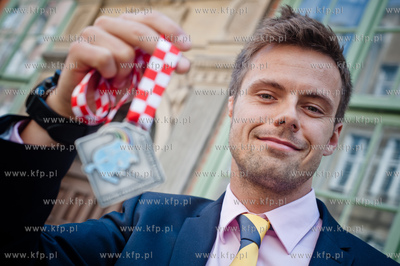 Gdansk. Florecista Pawel Kawiecki, zdobywca srebrnego...