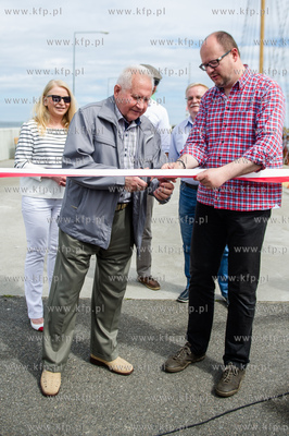 Gdansk. Uroczystosc otwarcia Falochronu Zachodniego...