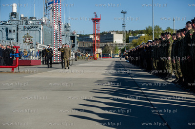 Port Wojenny w Gdyni Oksywie. Uroczystosc objecia obowiazkow...