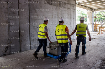 Gdansk. Oliwa. Uroczystosc wmurowania kamiena wegielnego...