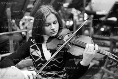 Proba orkiestry Liceum Muzycznego w Gdansku. 
27.02.1978
7luty78_z.kosycarz_p66
Fot....