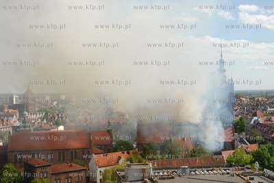 Plonie kosciol sw Katarzyny w Gdansku widok z gdanskiego...