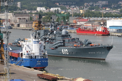 Gdynia. Wizyta trzech okretow Floty Baltyckiej Federacji...