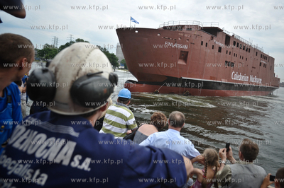 Wodowanie promu B 608/1 Finlaggan dla szkockiego armatora...