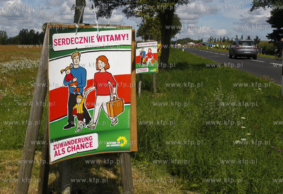 Niemcy. Manifestacja mieszkancow Pasewalku i okolicznych...