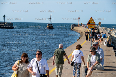 Wakacje w Ustce. 22.08.2023. Fot. Konrad Kosycarz /...