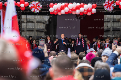 Parada Niepodległości w Gdańsku. Nz. Donald Tusk...