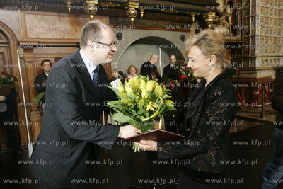 Dwor Artusa w Gdansku - uroczystosc wreczenia Nagrod...