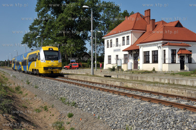 Zukowo na Kaszubach. Dworzec kolejowy Zukowo Wschodnie...