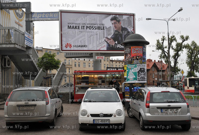 Gdansk Wrzeszcz okolice dworca PKP Mobilny sklep piekarniczy...