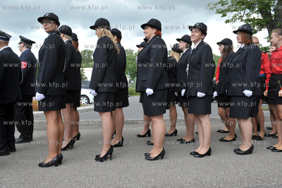 Otwarcie nowej remizy, strażnicy Ochotniczej Straży...